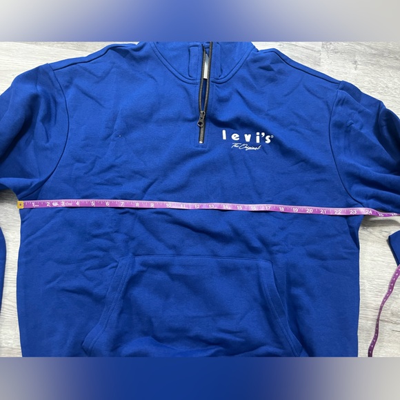 Levi's Men's Relaxed Graphic 1/4 Zip Pocket Hoodie size M - Picture 8 of 8
